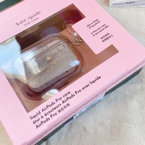 Kate Spade Sliver glitter airpod pro case - Picture 10 of 12